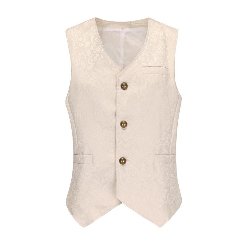 

Новая мужская одежда ретро средневековая одежда ретро короткий жилет белая рубашка одежда для выступлений S