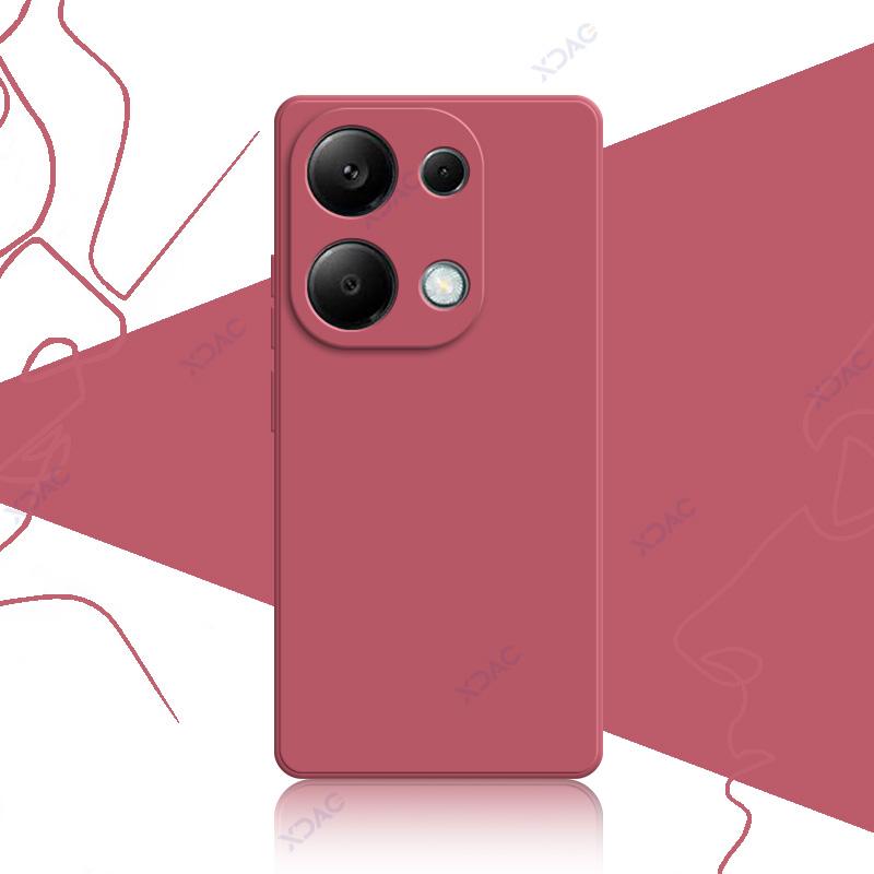 

Роскошные квадратные жидкие силиконовые чехлы для Xiaomi POCO M6 Pro 4G POCOM6Pro 6.67 MTK G99 Ultra 360 Soft Phone Armor Cover POCO M6 Pro 4G