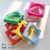 Korean Design Sense Cream Color Exaggeration Geometric Bangles Women Multicolor Gothic Bracelets Bangle Colorful Trend Jewelry