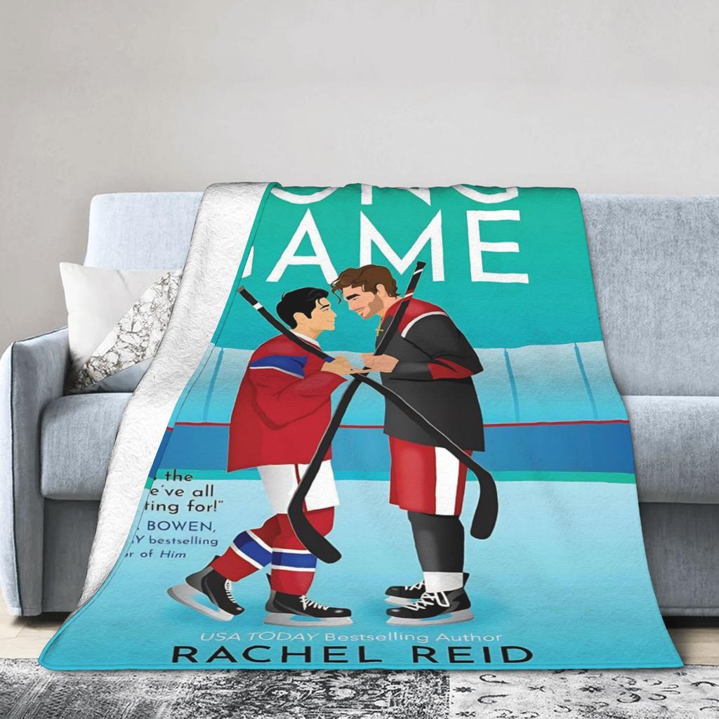 Heated Rivalry Blankets Coral Fleece Plush Canadian TV Show Soft Throw Blankets for Airplane Travel Bedspread