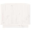 White Coffee Table 80 X 50 X 40 Cm Solid Pine Wood