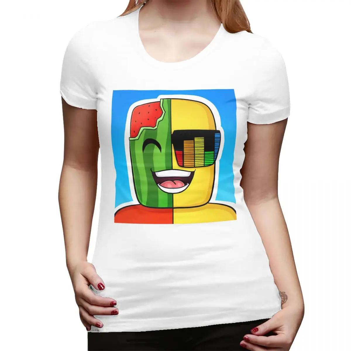 

Sunny And Melon TShirt for Women Round Neck Streetwear T Shirts Womens Short Sleeve Summer Clothes Tops S