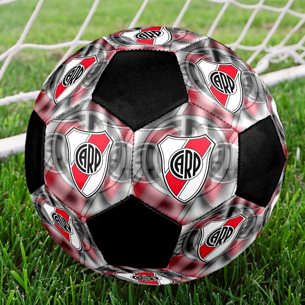 Club Atlético River Platefootball clubIndoor Size 5 Soccer Ball Colorful Machine Stitched PVC Competition Ready Durable High-Bounce