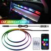140/55.1inch Universal Car RGB Atmosphere Lamp LED Ambient Lights USB APP Remote Neon Light Strip Vehicle Decoration