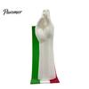 Desktop Ornaments 3D Printed Gesture Figurine Ornament with Three-color Striped Base, Funny Nodding Classic Shake Toy for Desk Decor, Stress