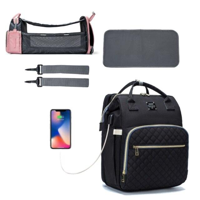 diaper backpack stroller straps