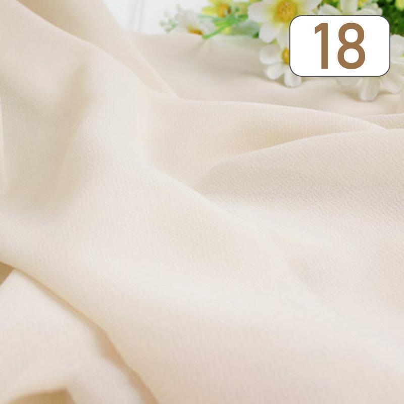 1/3/5M 75D Tessuto Chiffon Perla Georgette Tulle Chiffon Tessuto Trasparente Poliestere Materiale Morbido e Drappeggiato Per Tenda Abito Fodera