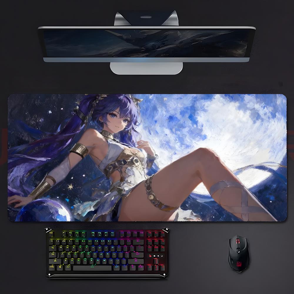 Game Openworld Wwuthering Waves Mouse Pad Large Gaming Mousepad With Stitched Edges Thickened Desk Mat Pc