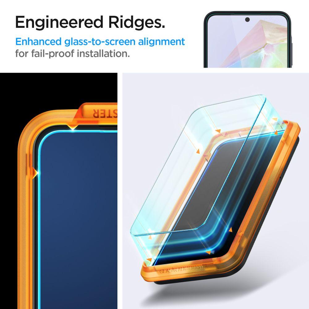 Spigen Alm Glas.tr Tempered Glass 2-Pack Galaxy A35 5G Clear