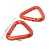 Hiking Camping Triangle Aluminum Zinc Zinc Alloy Metal Outdoor Carabiner Keychain Buckle Hook