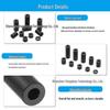150-Piece Black Nylon Round Spacer Set (M6, 3-25mm)