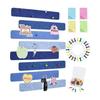 8Pcs Felt Message Strip Self Adhesive DIY Bulletin Board Pin 35 Thumbtacks School Home Wall Decor Stickers