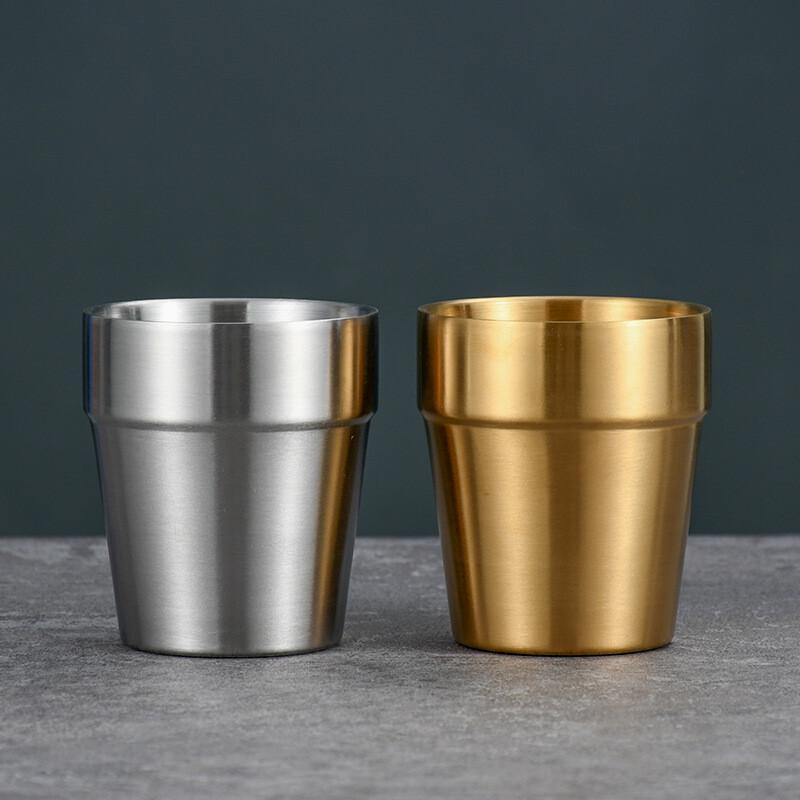 Jimeijiduo 304 Double-Wall Stainless Steel Beer Mug