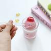 Japanese Style Creative Milk Dessert Teddy Bear Spoon Colorful Transparent Glass Spoon Cute Long Handled Coffee Stirring Spoon