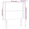 VidaXL LED Headboard Bedroom Furniture Single Bed Accessory Headboard Interior Black 3123940