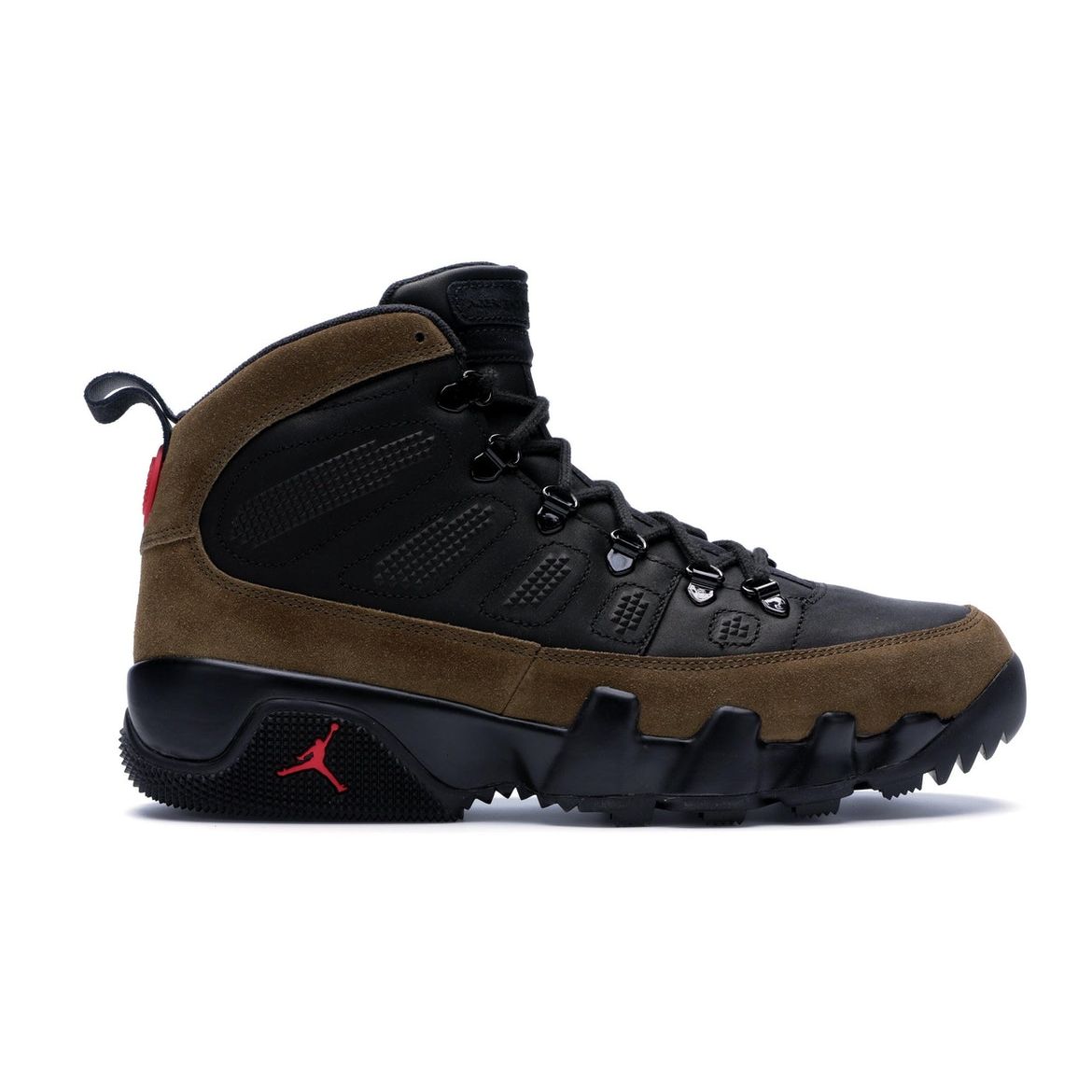 

Air Jordan 9 Retro Boot NRG Olive Мужские кроссовки черные True-Red-Light-Olive AR4491-012