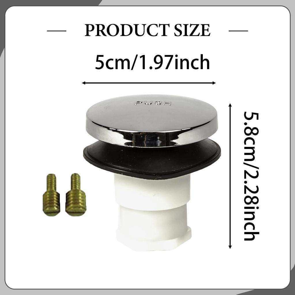 Versatile Bath Plug Stopper Durable Plastic Drain Filter Replacement for Bathtubs Washbasin Shower 3/8 5/16