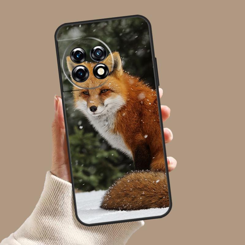 Cute Fox In Autumn Case For OnePlus 10T 8T 9R 10R 12R OnePlus 12 11 9 10 Pro Nord 2 CE 3 Lite N10 N20 N30 Cover