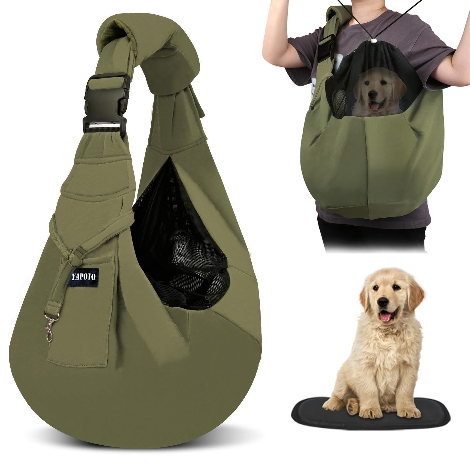 

by an active pet YAPOTO Pet Dog 2026 Latest for Small Pet Shoulder Mesh Shoulder Bottom Plate [Supervised trainer] Sling, Carrier, Model, Dogs, Cats,