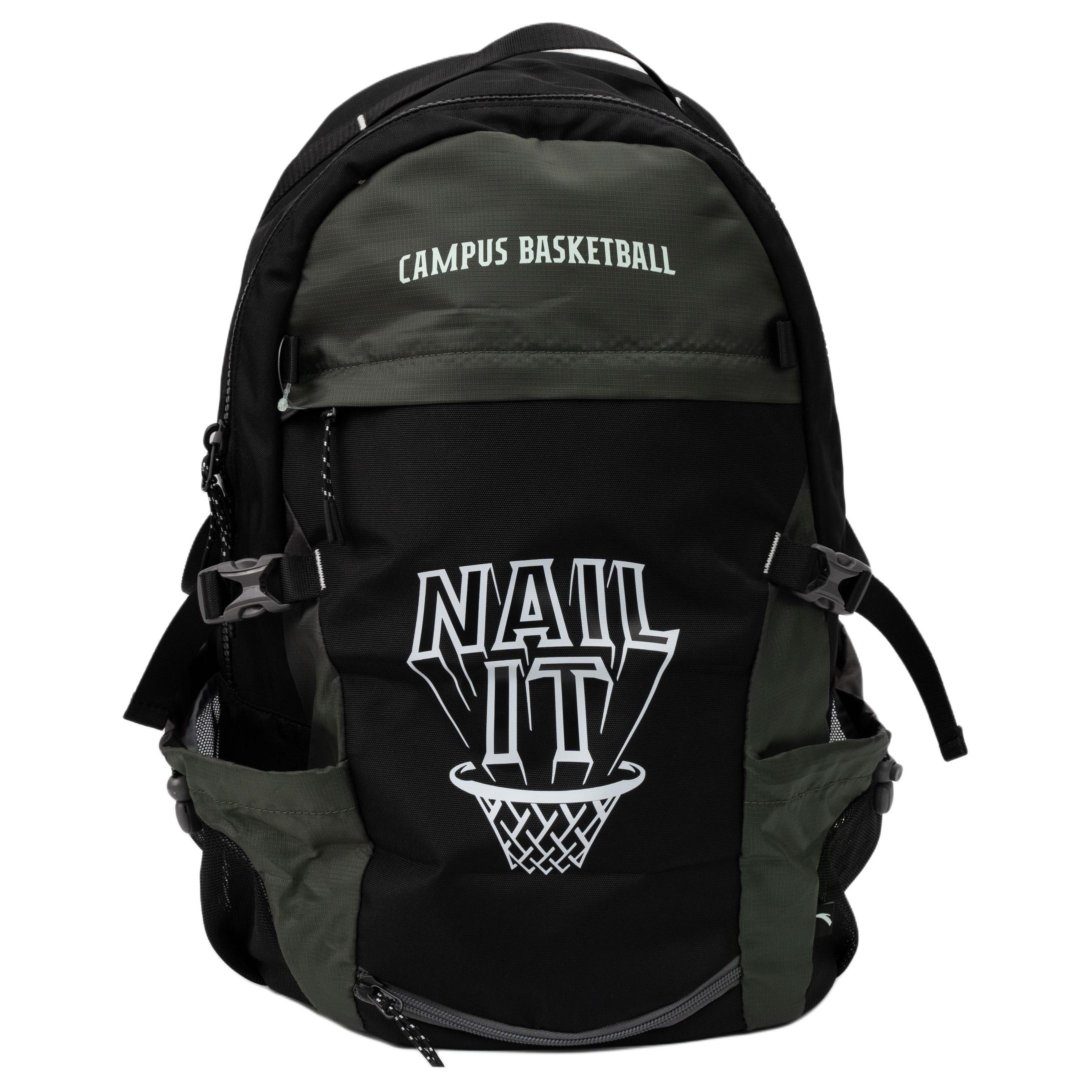 Anta Fashion Simple Lightweight Large Capacity Polyester Backpack Unisex Backpack Basic-Black 192538152-1 Basic Black