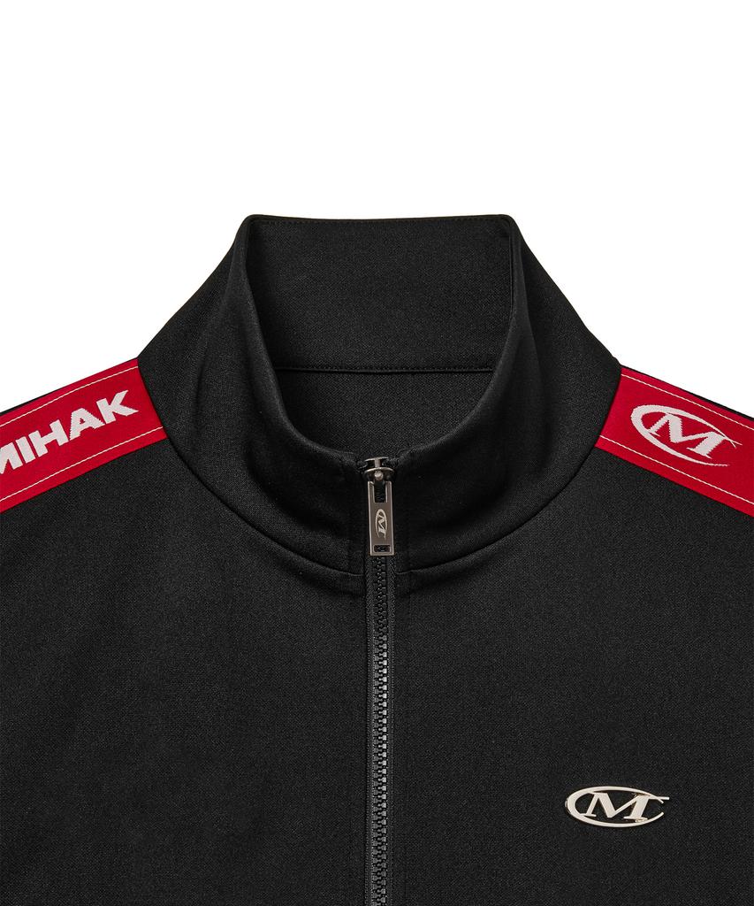 Mihak Lettering Tape Track Jacket (Black)