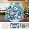 Acrylic Christmas Gingerbread Man Table Top Diamond Painting Ornament Kits Diamond Painting Desktop Decors Bedroom Table Decor