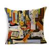 Luxurious Van Gogh Starry Night Square Cushion Covers With Premium Cotton Linen