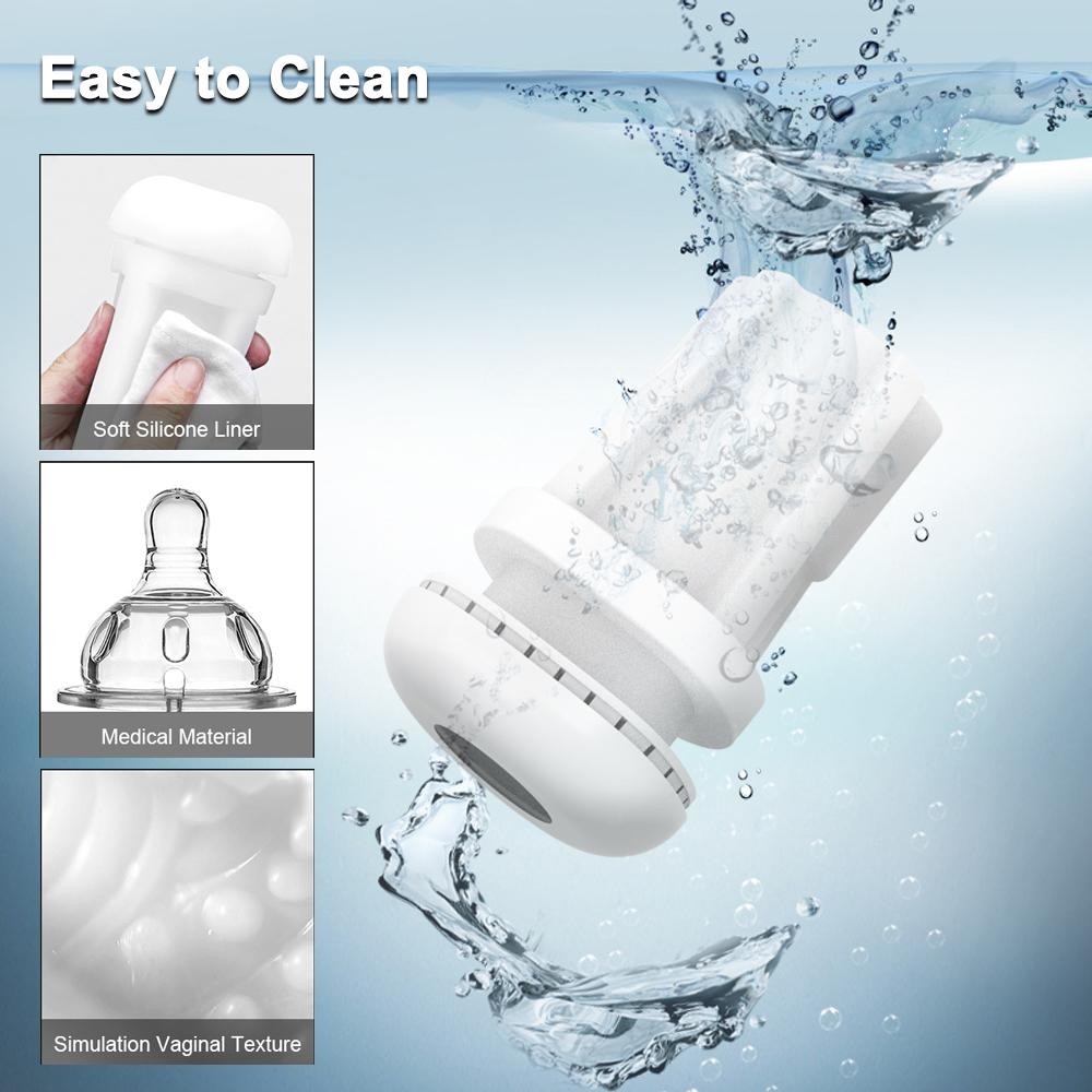 Male Masturbator Penis Cup Blowjob Sucking Simulated Vagina Real Pussy Moaning Vibrator Male Sex Toys Simulated Vagina