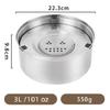 Anti-Spill 3L Stainless Steel Dog Water Bowl, Non-Slip Base Slow Drinking Water Dispenser Feeder for Medium Large Dogs