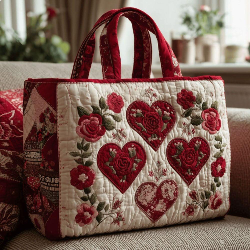 Neue gesteppte Tragetasche mit Katzenmuster Floraler Aufdruck Große Kapazität Schulter-Tragetasche Langlebige 3D-Schultertasche