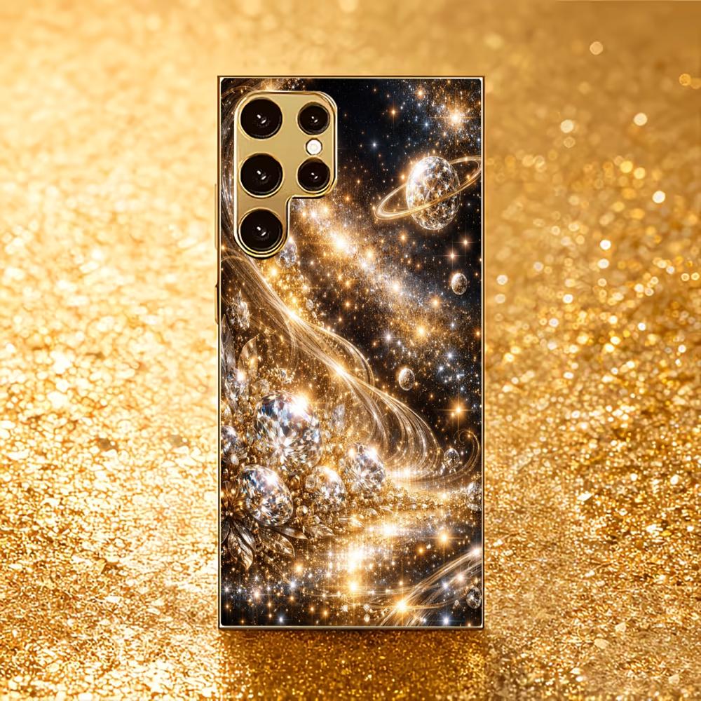 Mlhovina Atmosféra Jednoduchost Prémiové Pokovené Skleněné Pouzdro na Telefon pro Samsung Galaxy S26 S25 S24 S23 S22 S21 FE, Ultra, Plus