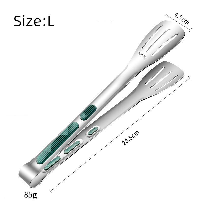 Food Grade Stainless Steel Kitchen Tongs for Cooking,BBQ,Heavy Duty Locking Metal Food Tongs Non-Slip Grip