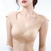 Pad Chest Binding Shoulder Pad Bra Flat Breast Binder Bustier Wireless Push Up Bra  Women