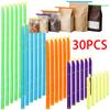 25/30Pcs Bag Clip Food Snack Bag Sealing Clip Food Saver Container Plastic Preservation Sealing Fresh-Keeping Closure Clamp