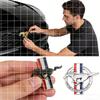AJV1 3D Metal Fender Side Badge Decal Rear Trunk Running Horse Emblem Styling for Ford Mustang Kuga Escape Focus Ranger Edge Fusion