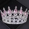 Diademi e Corone di Cristallo Rosa Diadema Corona Strass per Ballo di Fine Anno per Donne Accessori Capelli Sposa Matrimonio Gioielli Corona Tiara Regalo
