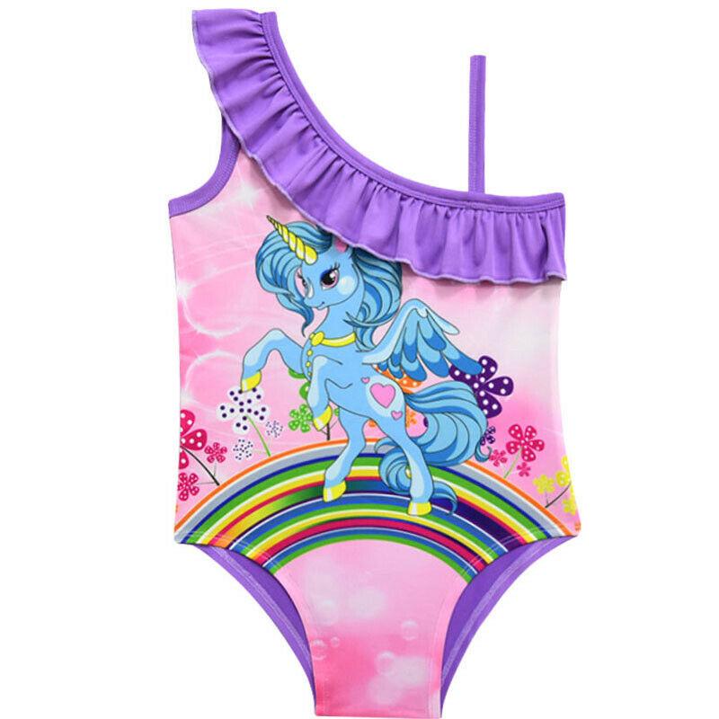 rainbow unicorn bathing suit
