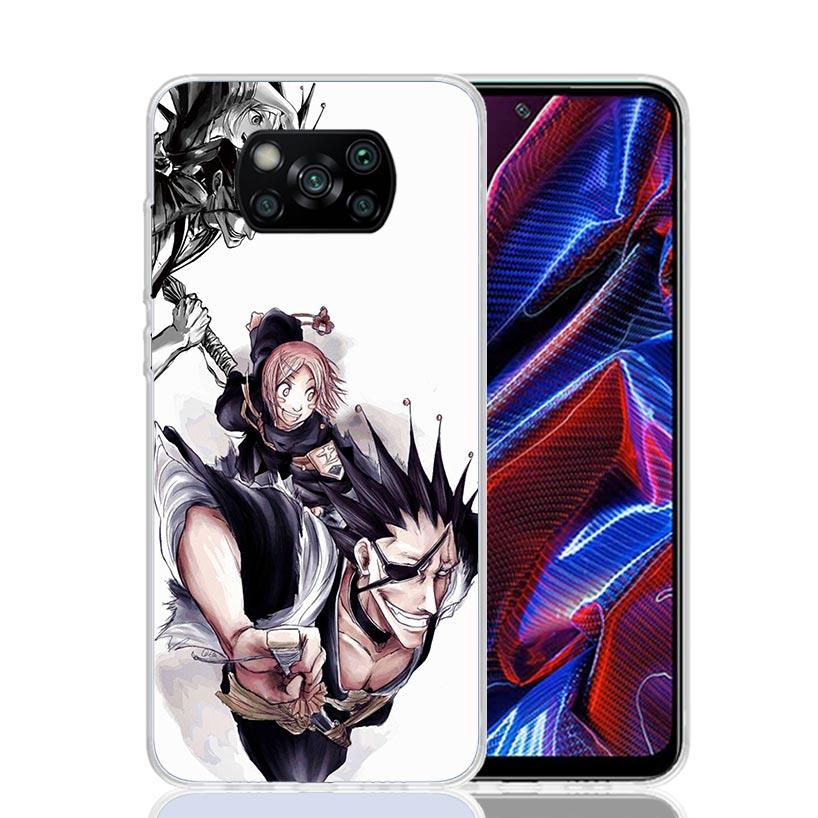 Zaraki Kenpachi Bleach Phone Case For Xiaomi Poco X7 X6 X5 Pro F7 Ultra Redmi 15C 15 13 13C 12 12C 10 10A 10C 9 9A 9C 9T Cover P