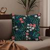 Art Sari Fabric Pillow Case Anti-dustmite Pillowcase Invisible zipper silky short plush Sofa cushion cover