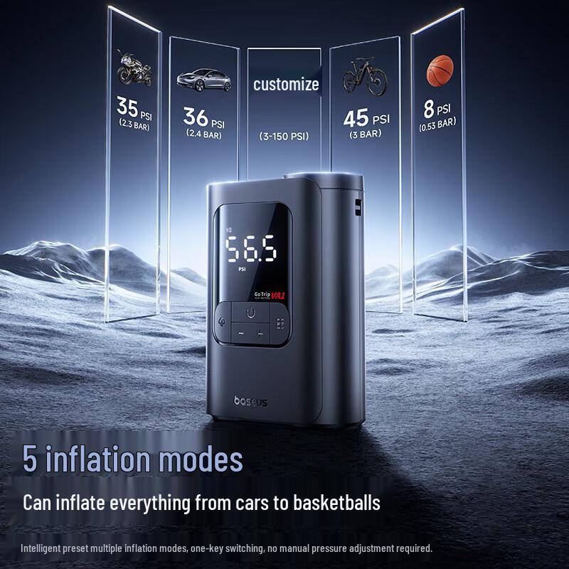 Baseus 22-Cylinder Portable Wireless Tire Inflator