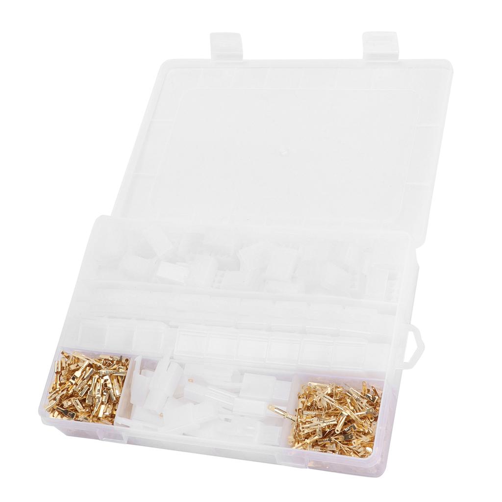 580PCS Car Electrical Connector Block Insulating Terminal 2.8mm 2 3 4 6 9Pin for Motorcycle Boat