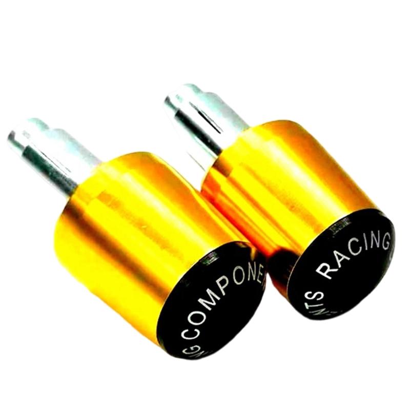 Universal Motorcycle Handlebar End Plugs Non Slip Surfaces High Effect Resistance Aluminum Weather Resistant Handle Plugs