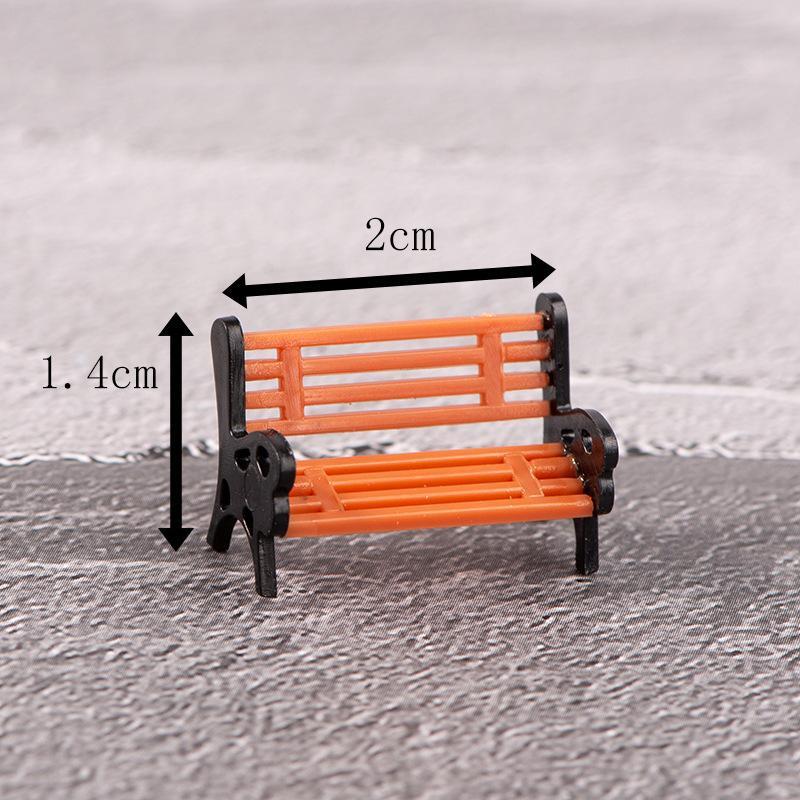 Miniature Panche Sedie Figure Artigianato in PVC Decorazioni Mini Giardino Paesaggi Micro Accessori Casa delle Bambole Fai da Te