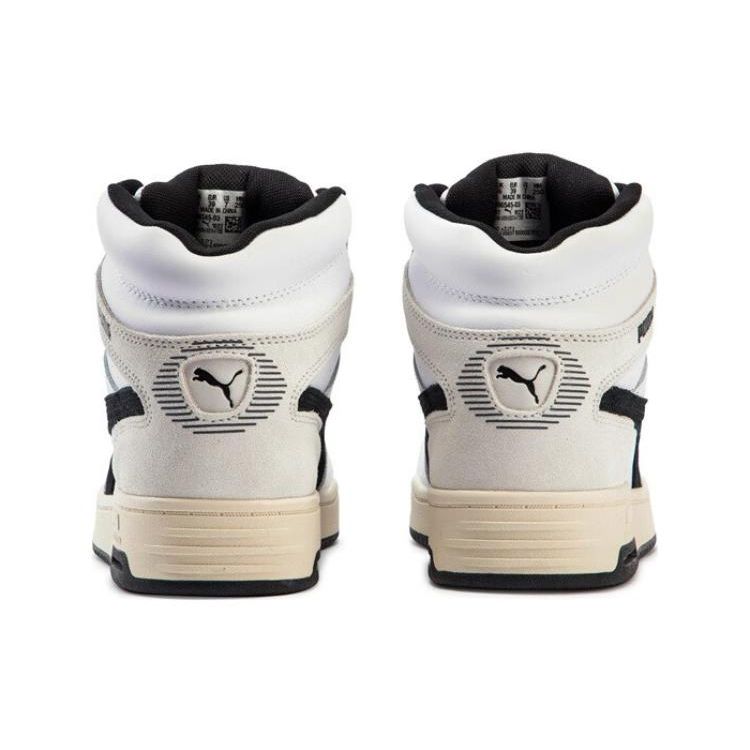 Puma Slipstream Mid Heritage Leather Sneakers Unisex Sneakers Black White Gray 386545-03