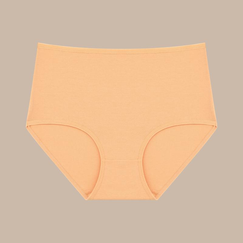 Kobiety Bawełniane Bezszwowe Majtki Wysoki Stan Miękka Bielizna Plus Size Jednolite Figi Oddychająca Elastyczna Lingeria Szorty Bezpieczeństwa S-XXL