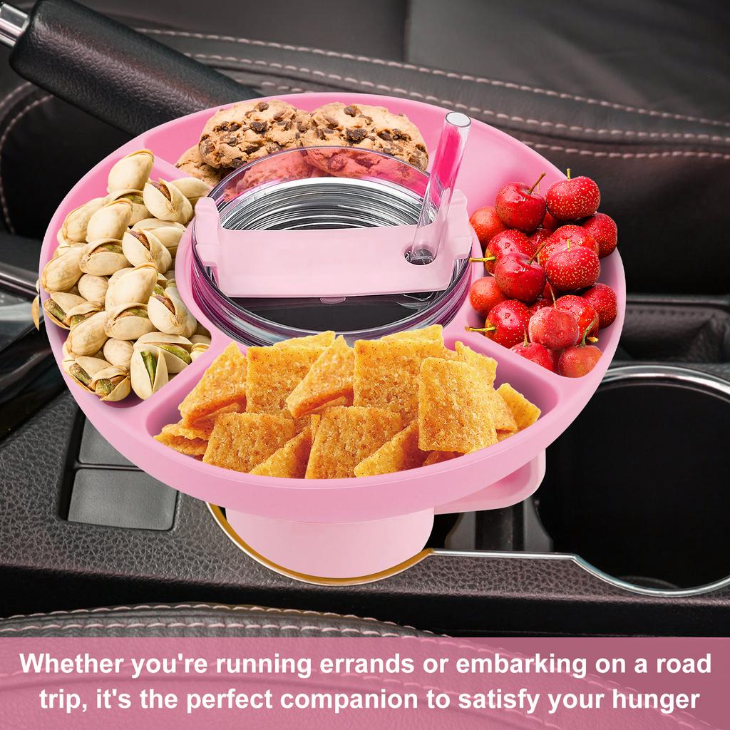 Snack-Ring 4-Fach Snack-Behälter Sichere Silikonbecher Snack-Tablett Wiederverwendbare Becher Snack-Platten Snack-Ring für 40oz Becher