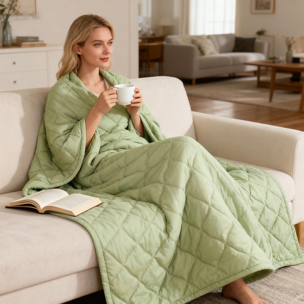 Cool Quilt Breathable Thin Blanket, Cool Comforter For Hot Sleepers Skin Friendly Basic Double-Sided Sleep Blanket Summer Quilt For Couch Bed Sofa