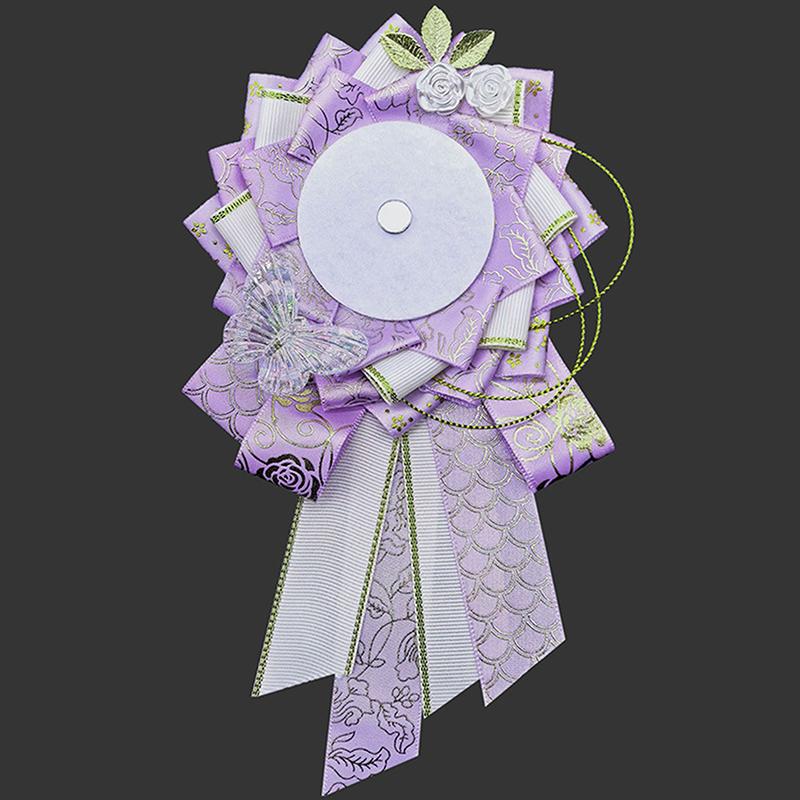 Bånd Cosplay Ita-vesker Rosett Beskyttelse Blomst Pins Holder Merkebase Tilbehørray Itabag Dekor