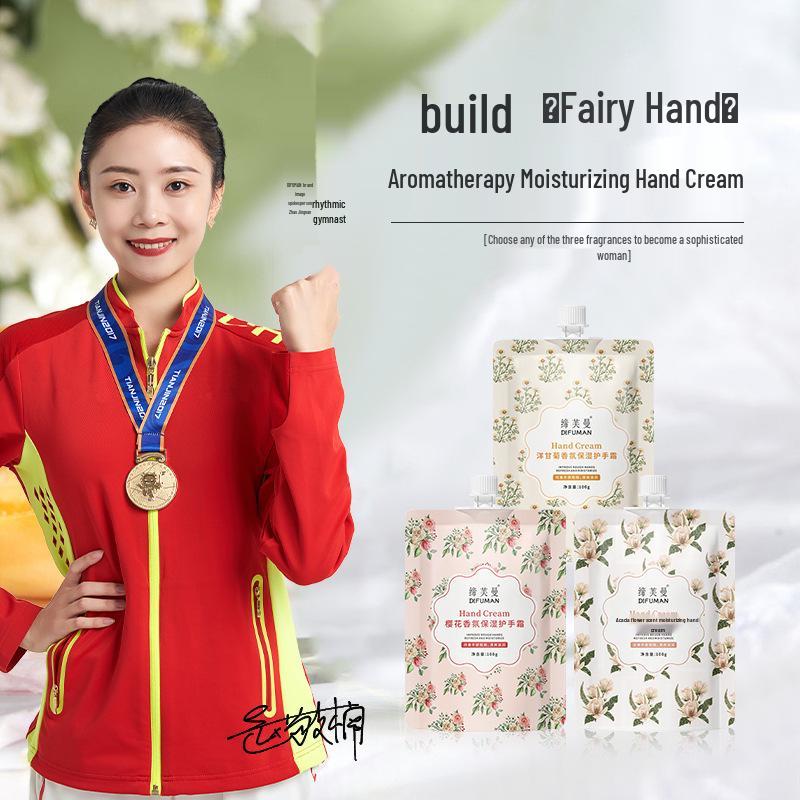 Difuman Sakura Scented Moisturizing Hand Cream for Dry, Wrinkled Skin, Hangnail Relief, Travel-Friendly, Unisex