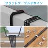 BUSOHE LAN Cat8 Flat Braided High RJ45 Thin Ethernet Cable with 8 Plating Suitable for Includes 50 Fasteners Cable, 50M, Cable, Speed, Connector,